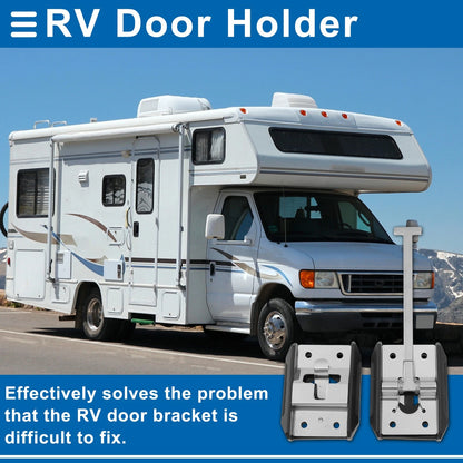 RV Door Holder Latch Catch 6 Inch Trailer Door Stainless Steel 2 Pack (2 pcs)