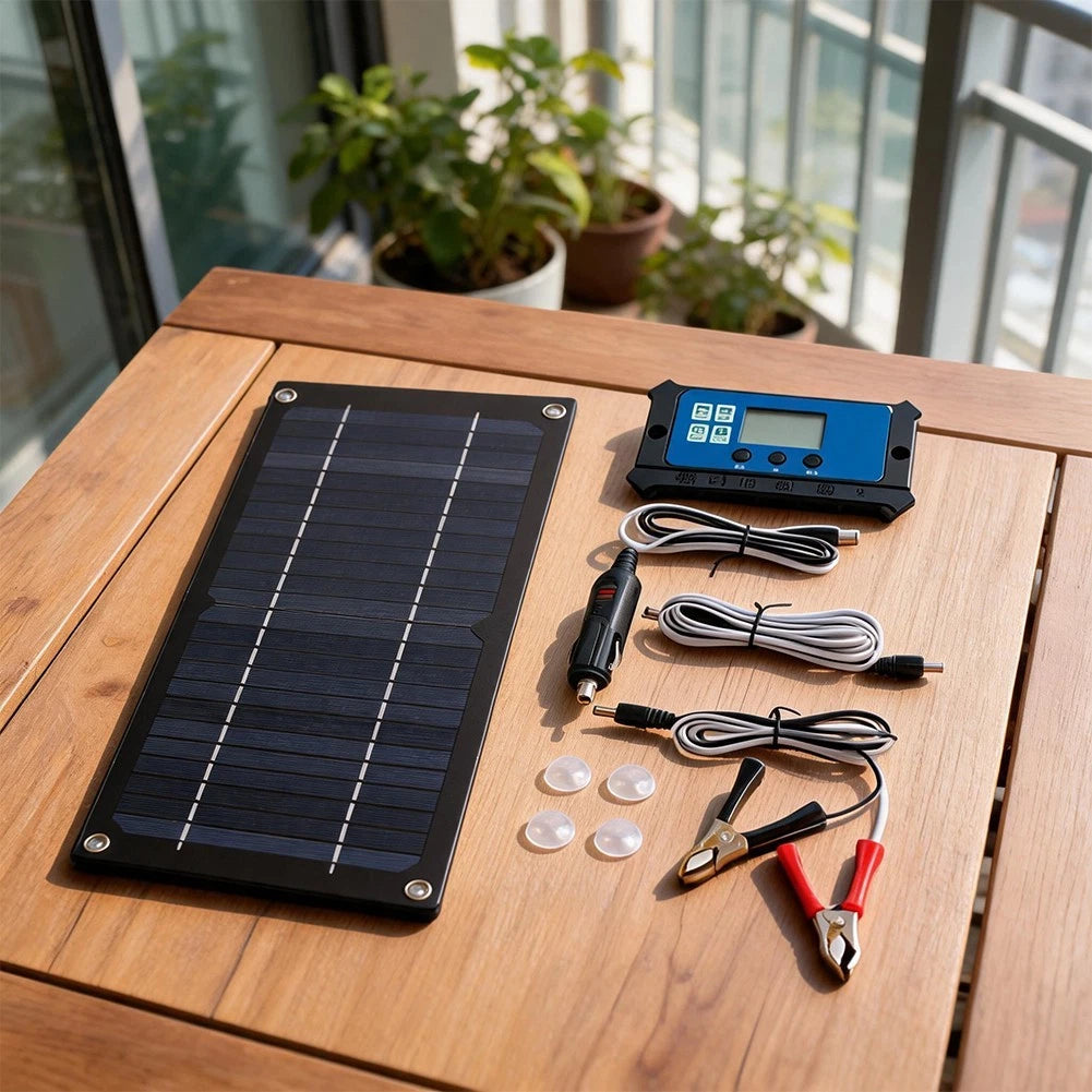 6W 18V Monocrystalline Solar Panel for 12V Vehicle Systems