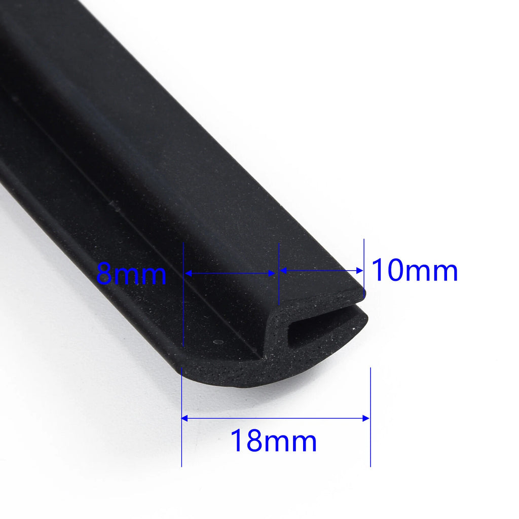 Black Rubber Sealing Strip for Car Front Windshield Panel Trim (1.7m)