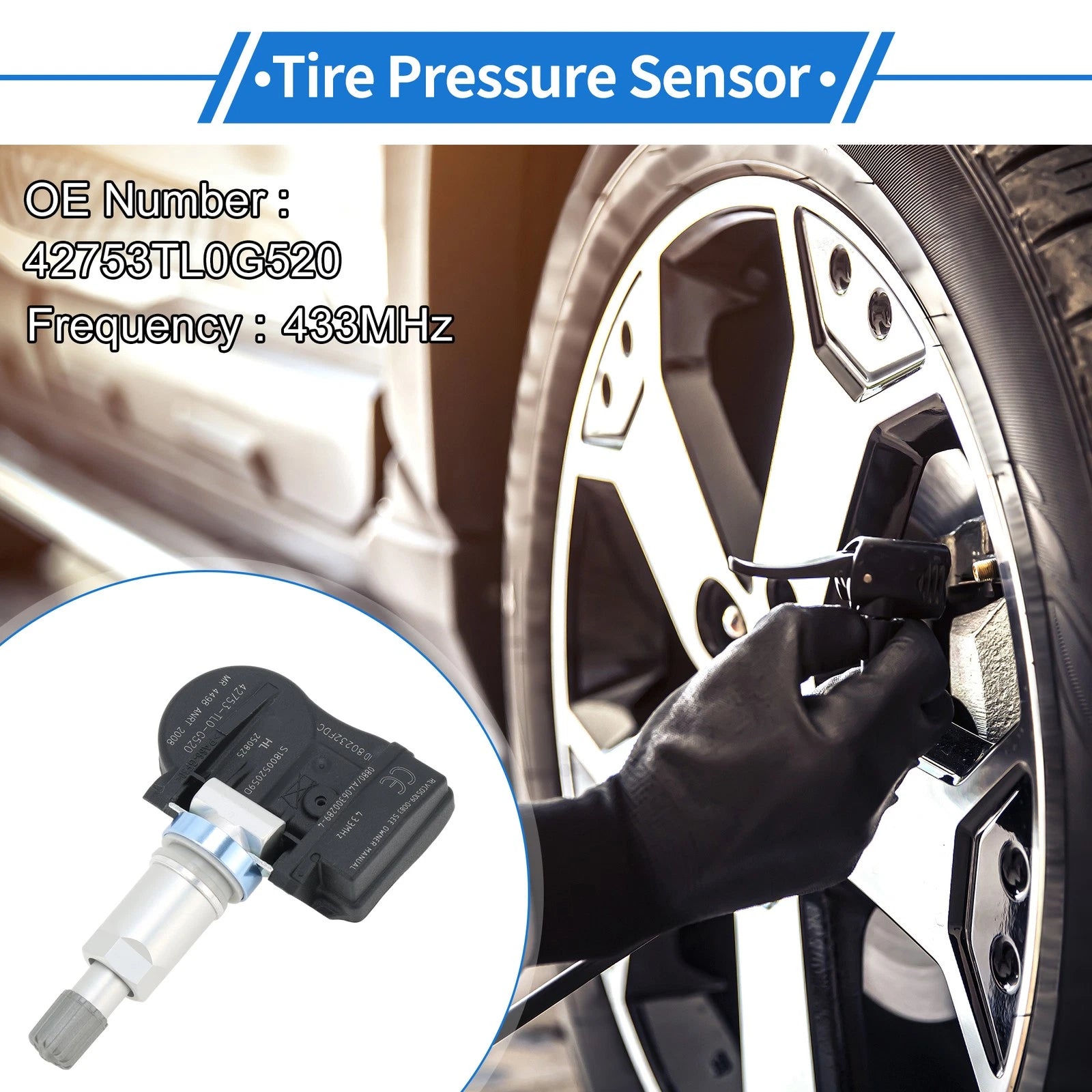 TPMS Tire Pressure Sensor Replacement for Honda Accord (2013–2018)