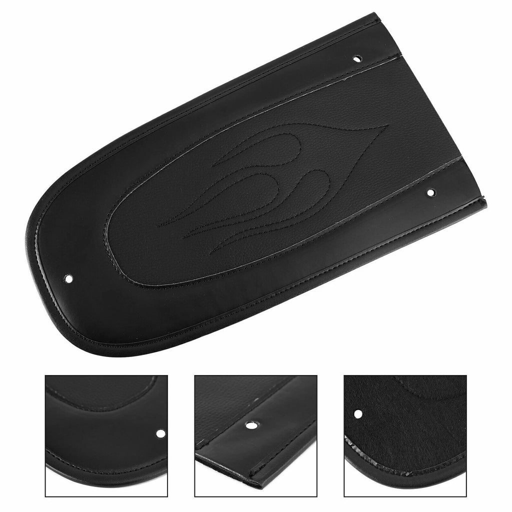 Flame Stitch PU Leather Rear Fender Bib Solo Seat for Harley Touring (2014–2023)