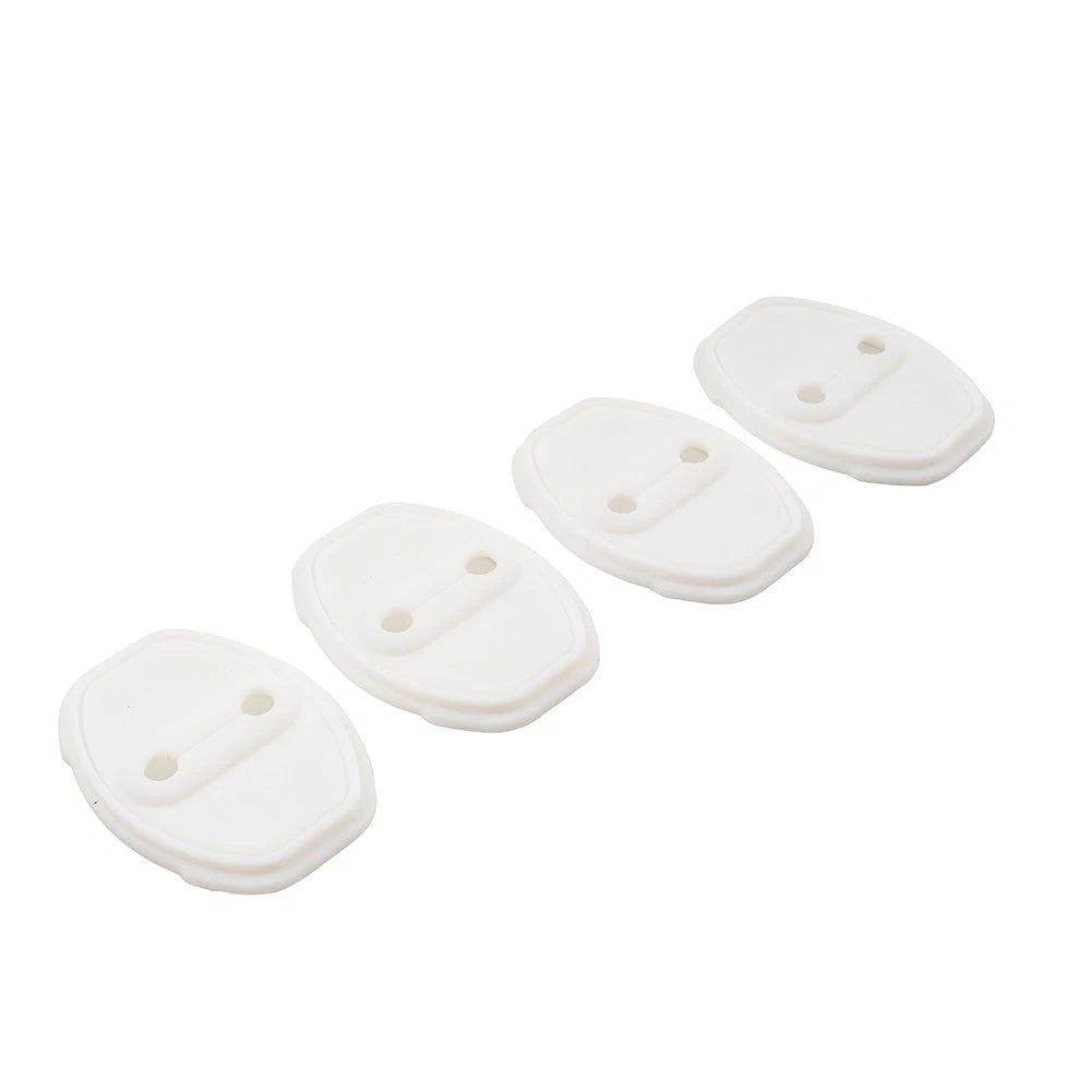 White Car Door Lock Protective Cover for Audi A3 A4 TT S3 S4 VW Golf Passat (2010–2023)