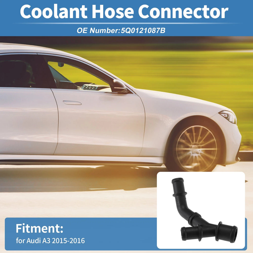 Engine Coolant Hose Connector Replacement for Audi A3 (2015–2016) Plastic