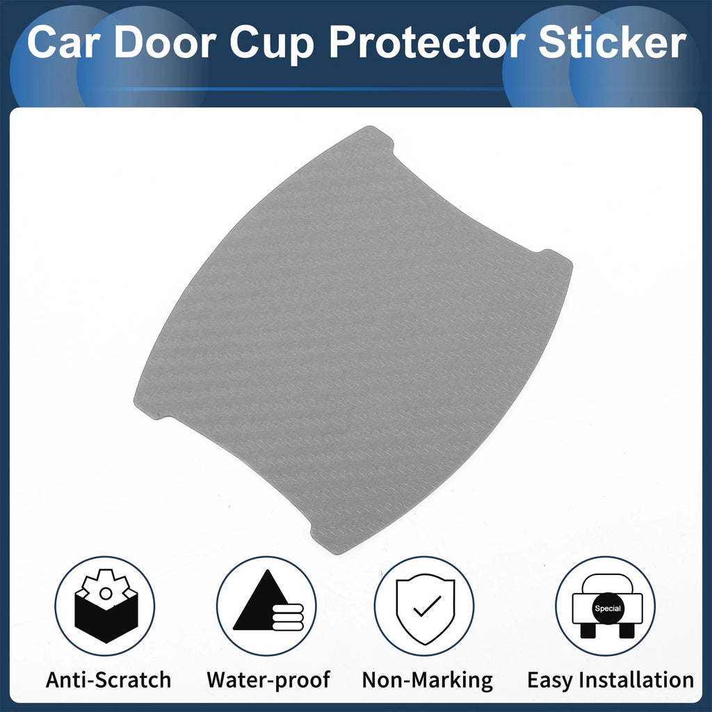 3D Car Door Handle Scratch Protector for Universal Vehicles (84x94mm)