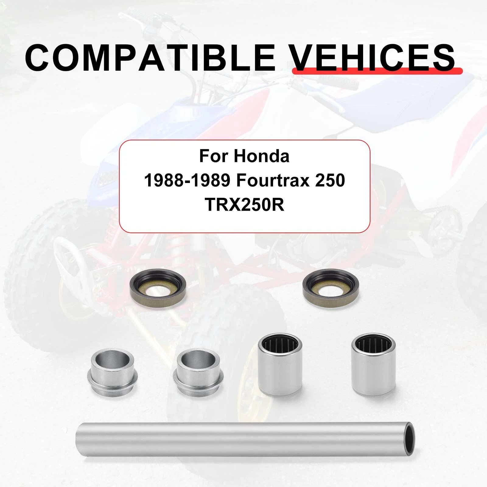 Swing Arm Bearing Bushing Seal Kit for Honda FourTrax TRX250R (1988–1989)