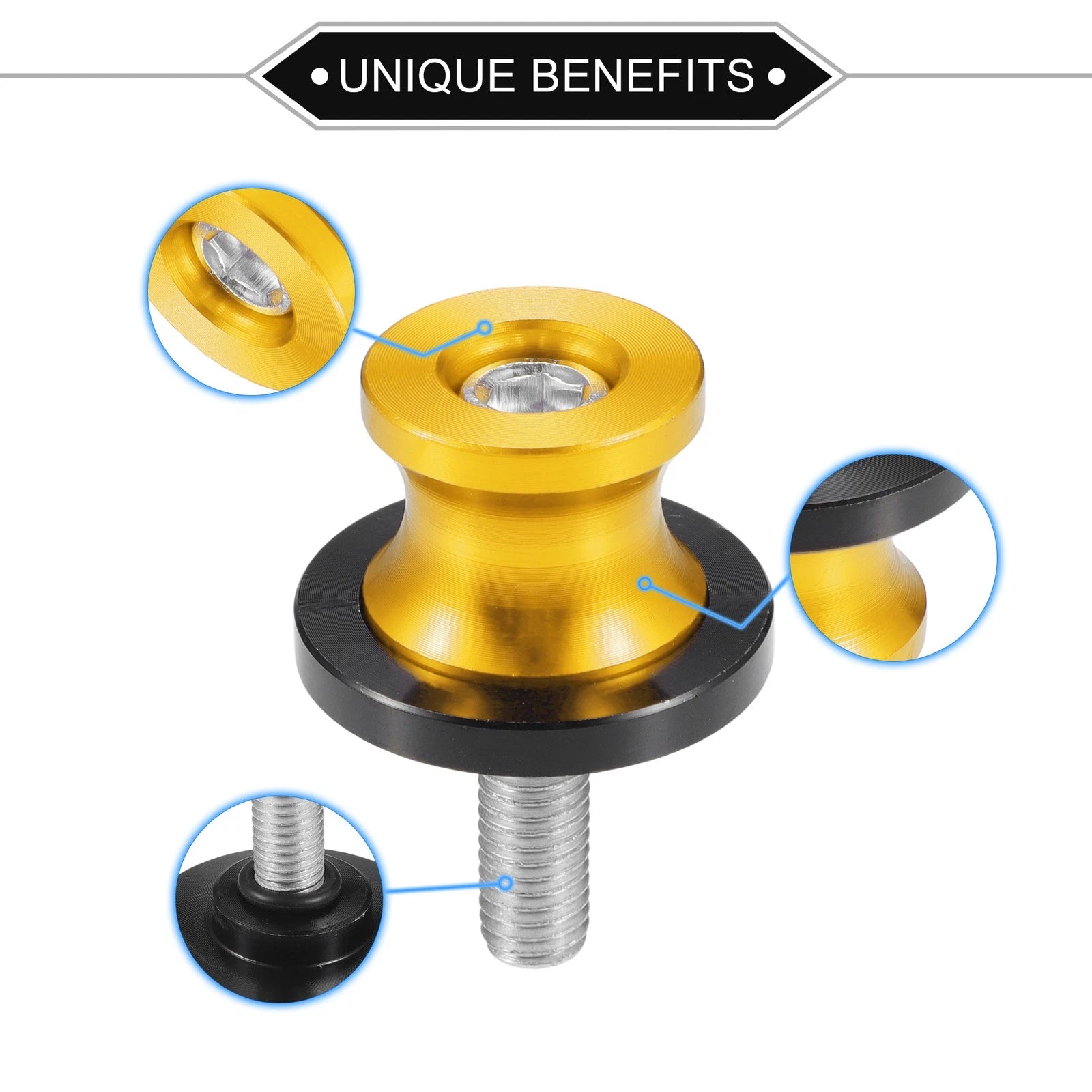 Motorbike Swingarm Spools Pair 8mm Replacement for Universal Model (2000–2025)