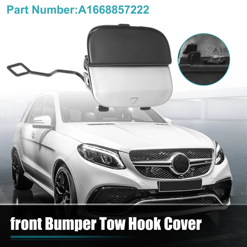 Front Bumper Tow Hook Cover Replacement for Mercedes-Benz GLE 63 (2016–2018)