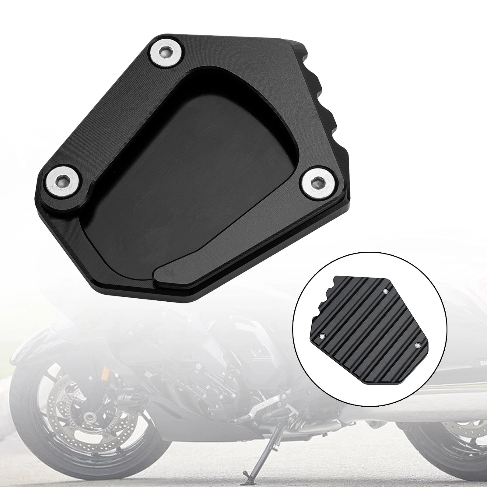 Kickstand Enlarger Plate Pad for BMW K1600 (2016–2022)
