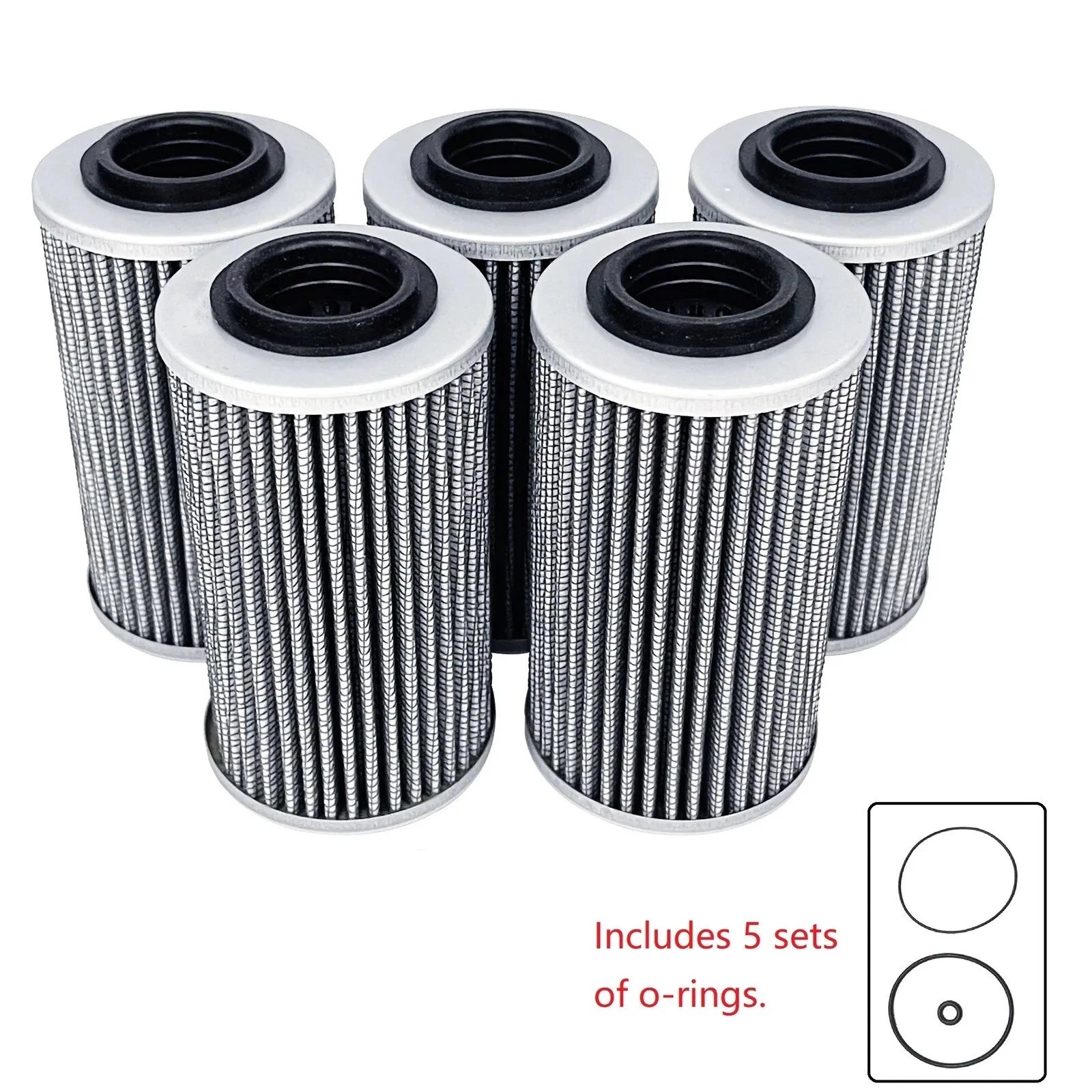 5 Pcs Oil Filter for SeaDoo RXP-X RXT-X GTX (Rotax 1630) 420956744 420230920