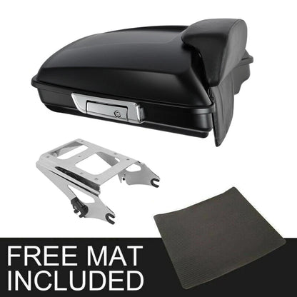 Matte Black Razor Trunk Backrest Mount for Harley Touring (2009–2013)