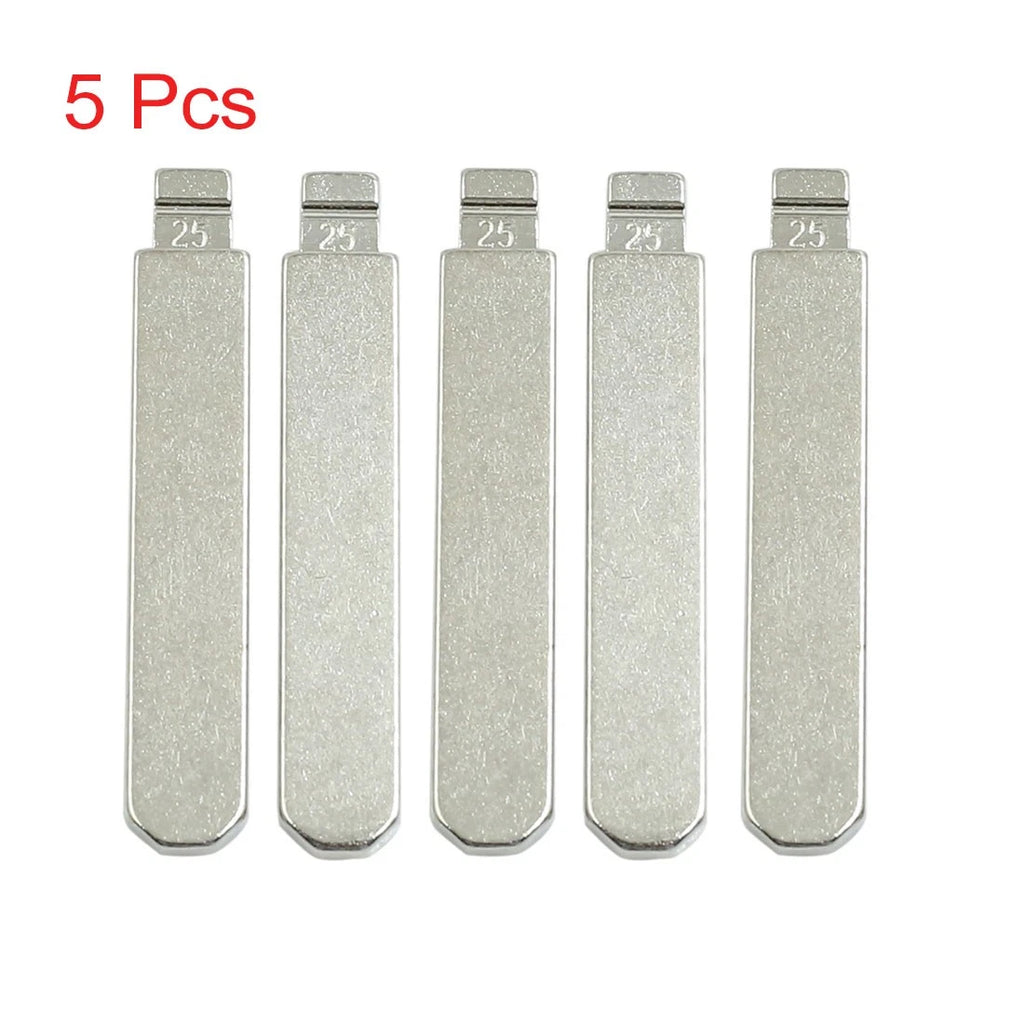 5PCS Metal Uncut Insert Key Blade Replacement for Honda Accord (2013–2017)