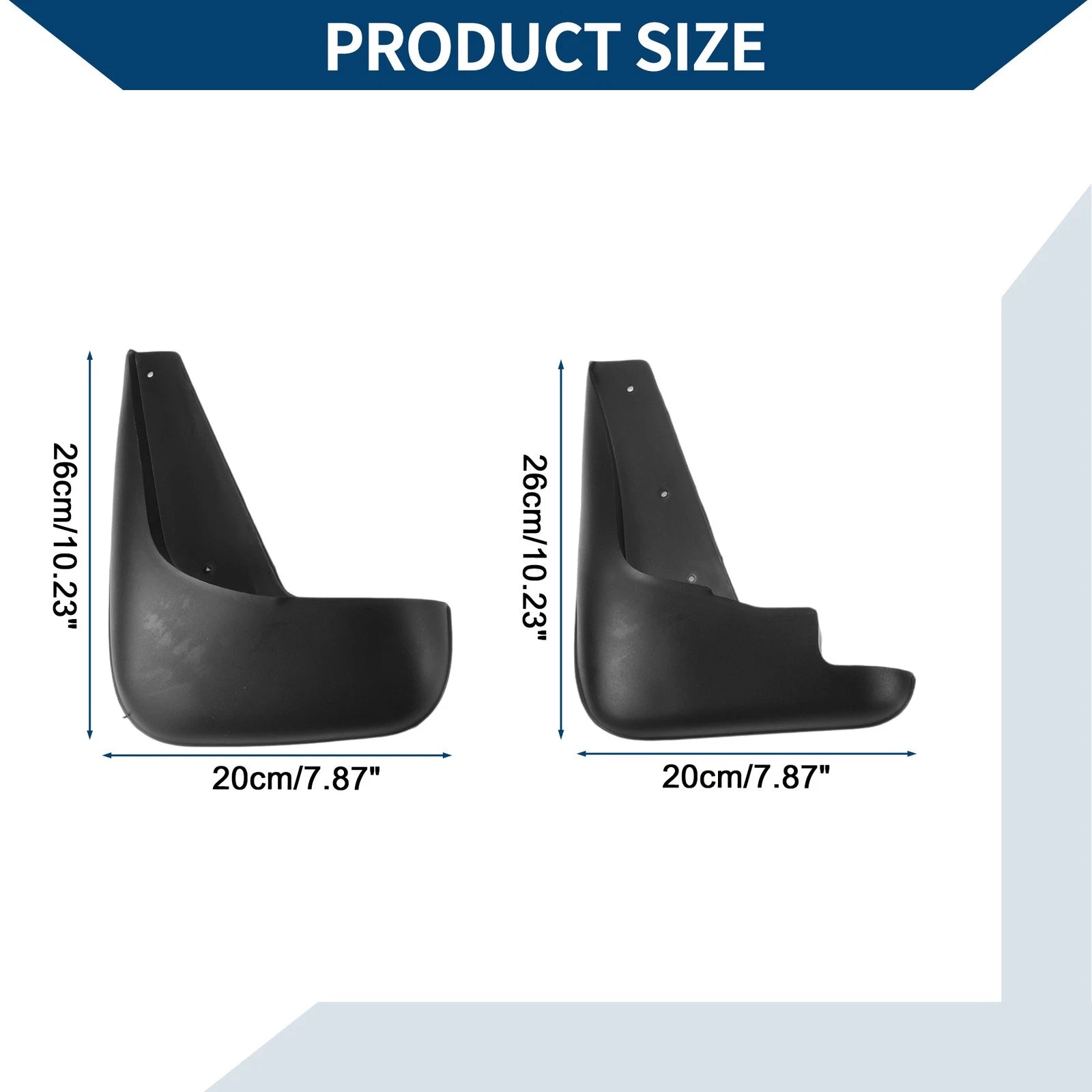 Mud Flaps Splash Guards Set Front Rear for Toyota Vios (2004–2007)