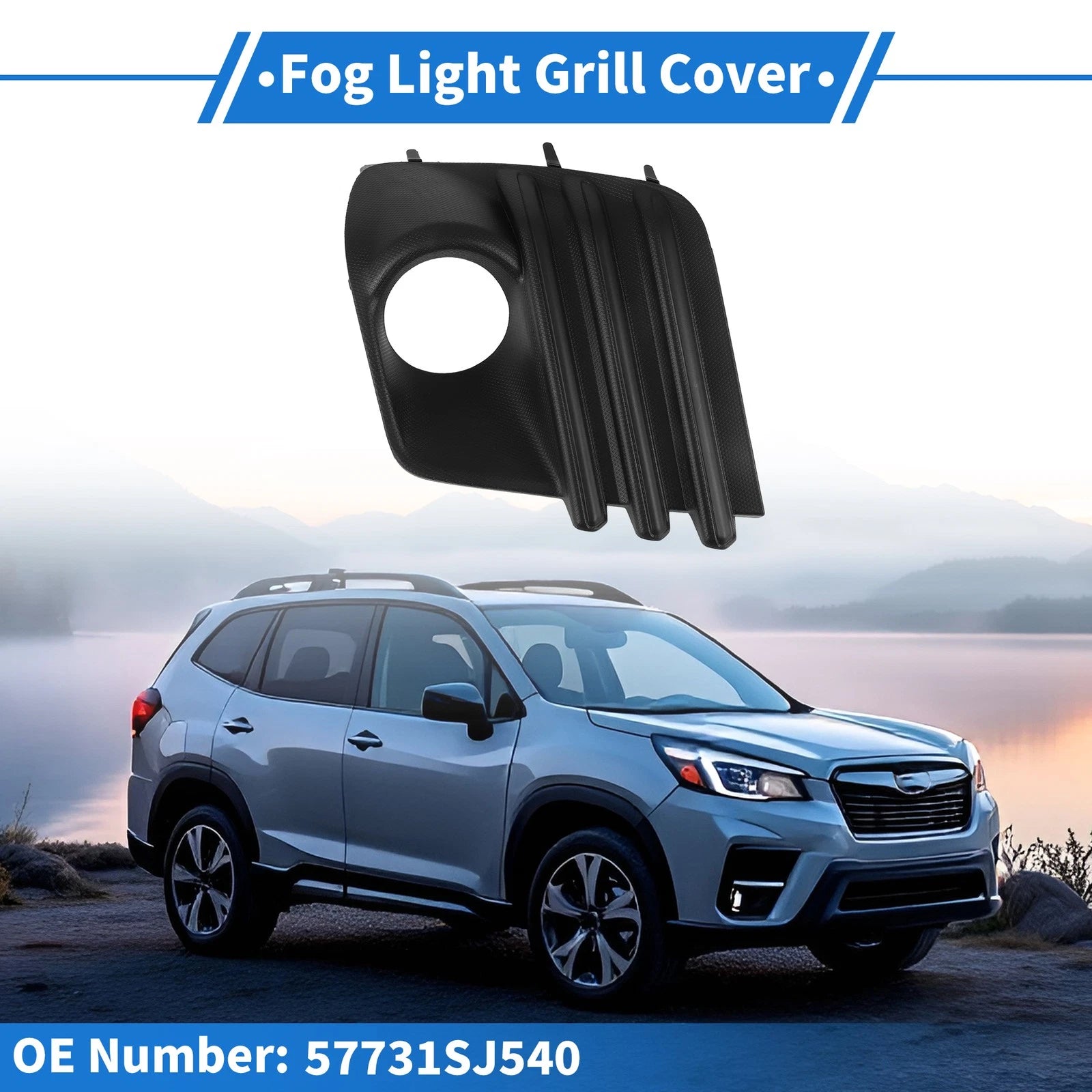 1 Pcs Front Right Fog Light Grill Replacement for Subaru Forester (2022–2024)