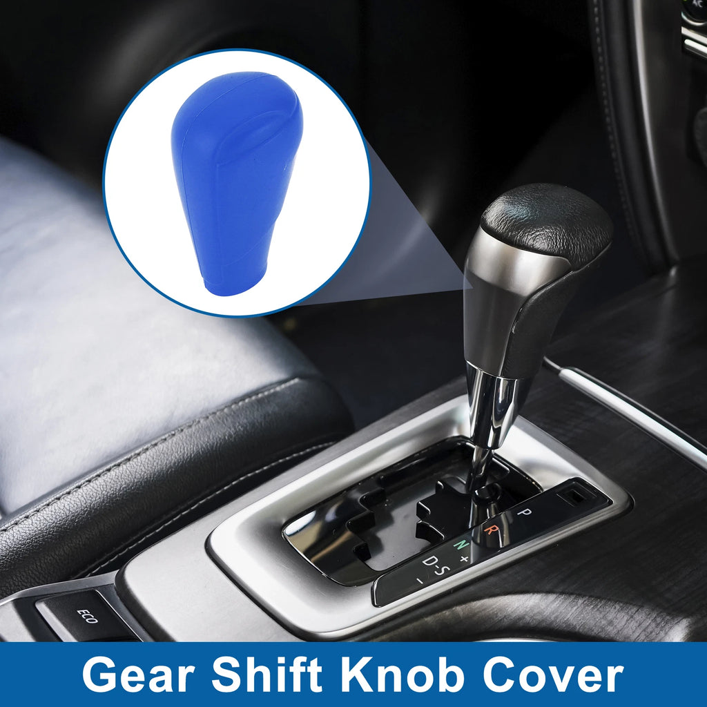 1 Pc Gear Shift Knob Cover for Mazda 3 (2014–2019) Blue Silicone