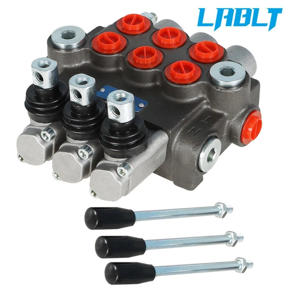 3X Hydraulic Directional Control Valve for P40 (Manual Operate, 13GPM)