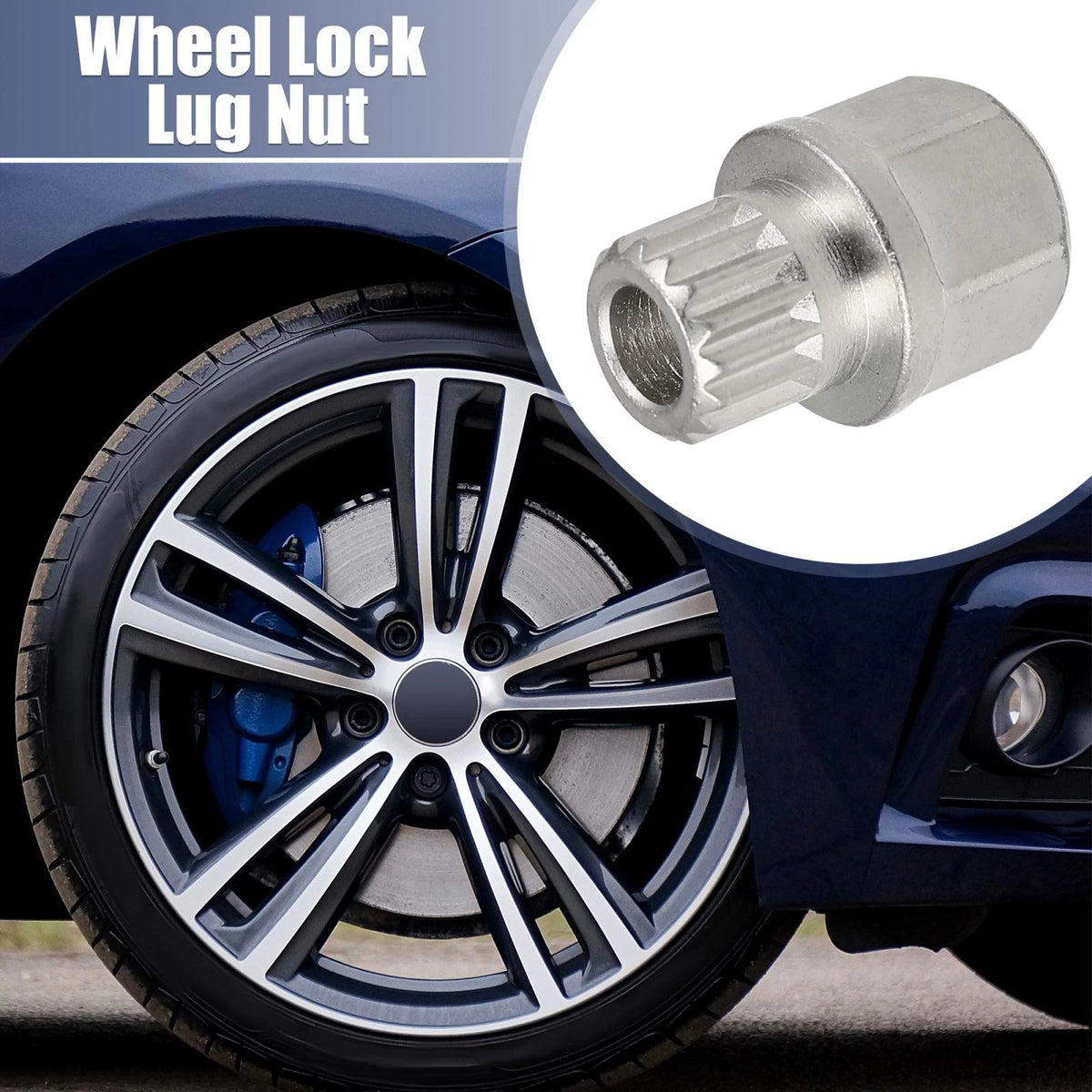 Wheel Lock Key for BMW 32-16PT Hollow Car Anti Theft Lug Nut Removal (—)
