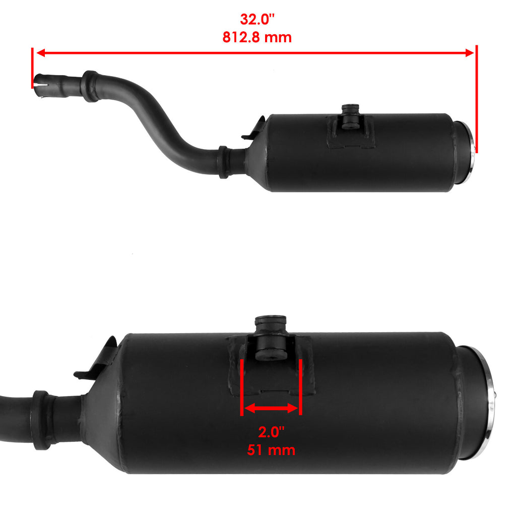 Exhaust Muffler Replacement for Honda TRX500FA Foreman Rubicon 2001–2004