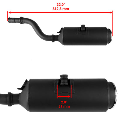 Exhaust Muffler Replacement for Honda TRX500FA Foreman Rubicon 2001–2004