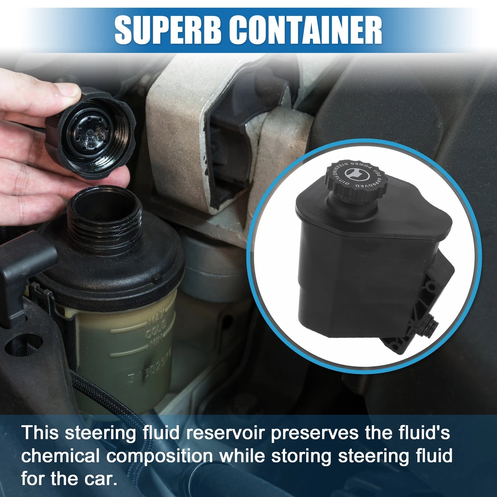 Power Steering Reservoir Replacement for Toyota Corolla (2003–2008)