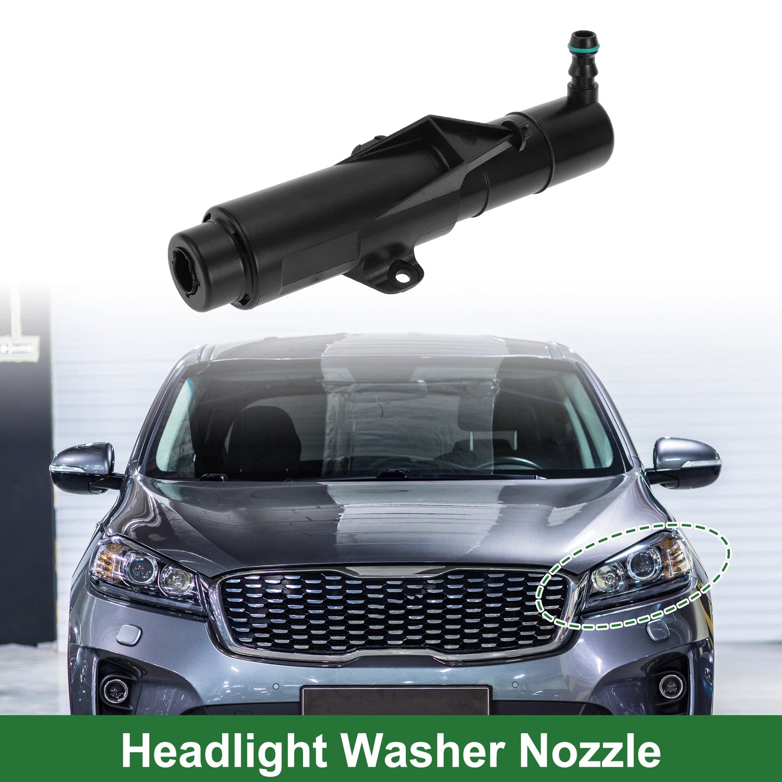 Front Driver Side Headlight Washer Nozzle for Mini Cooper (2007–2015) No. 61677157119