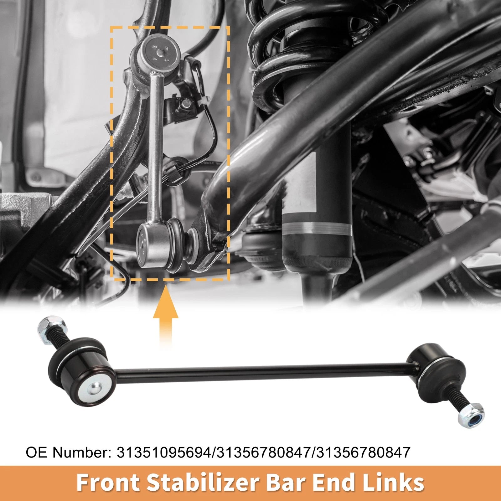 Front Stabiliser Sway Bar Link Kit for BMW 3 Series (1998–2007)