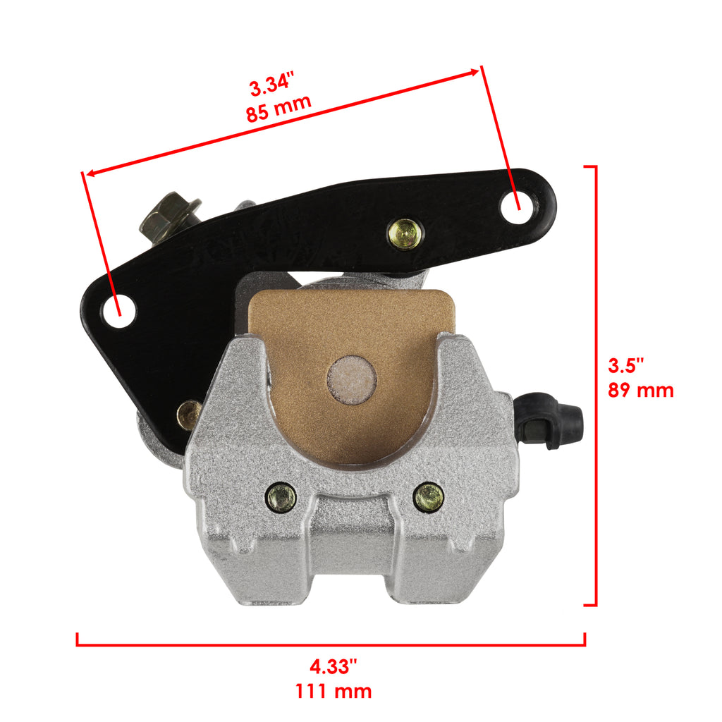 Caltric Front Brake Disc & Caliper Replacement for Honda Sportrax 400 (1999-2001)