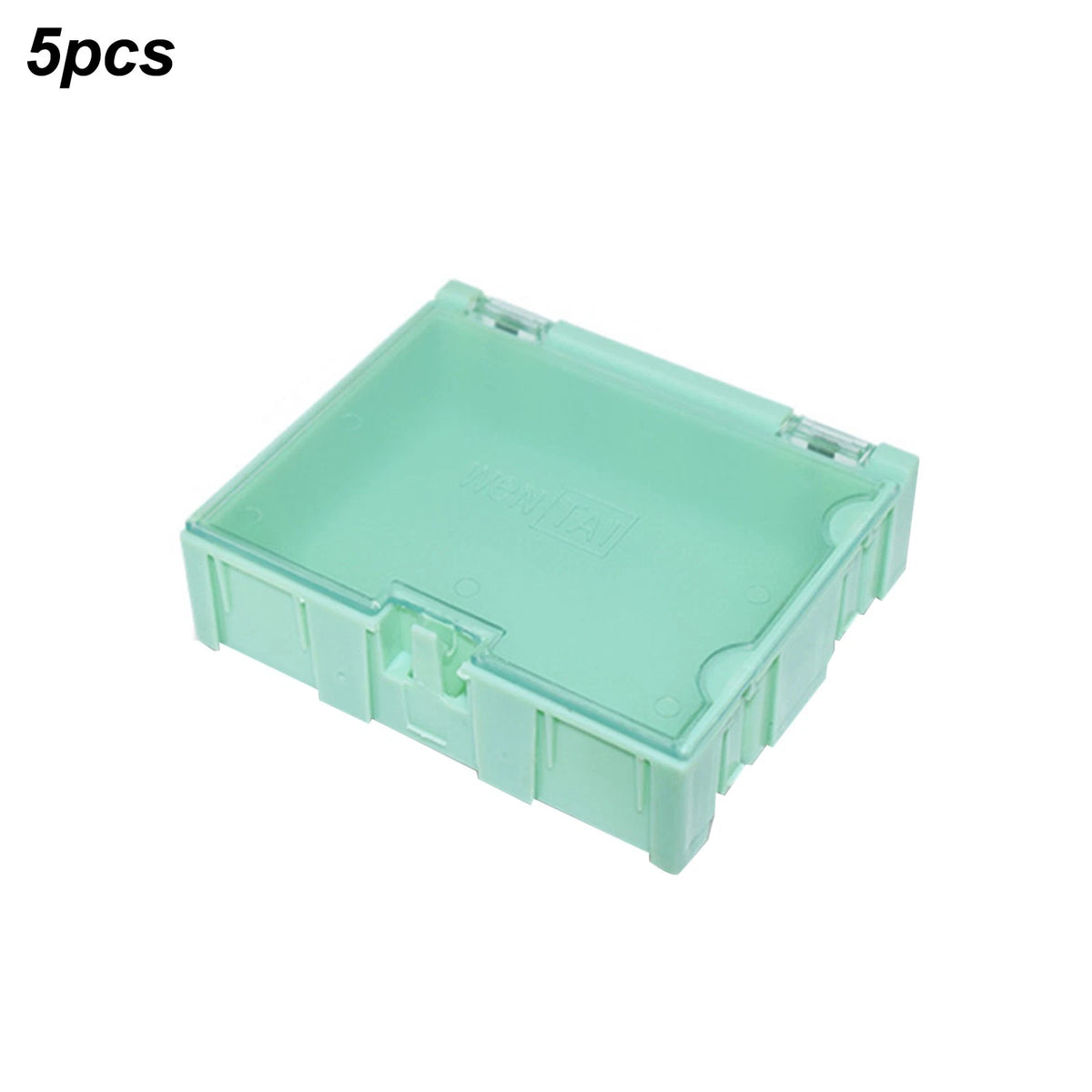 5Pcs Electronic Component Container Case for Auto Lock Mini Storage Boxes