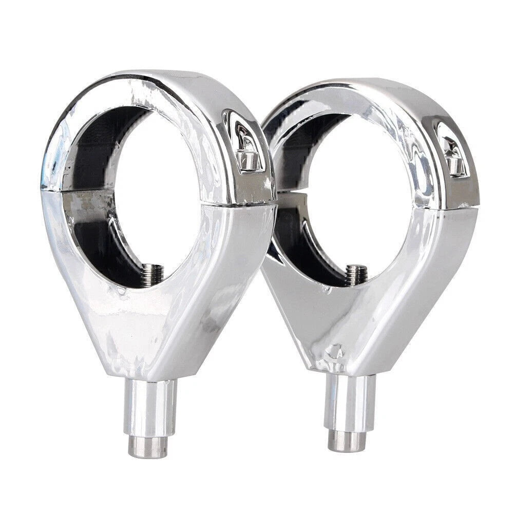 41mm Turn Signal Light Lamp Fork Relocation Bracket Clamps Mounting For Harley