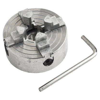 Four-Jaw Chuck with Small Wrench for Metal Mini Lathe