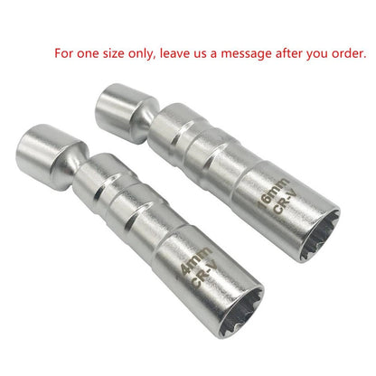 14mm/16mm Thin Wall Magnetic Swivel Spark Plug Socket 3/8" Drive 12 Point