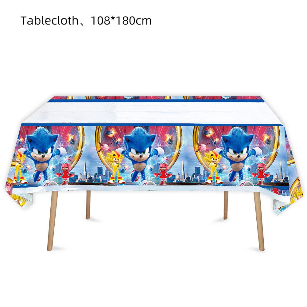 51pcs Sonic Birthday Party Supplies Set