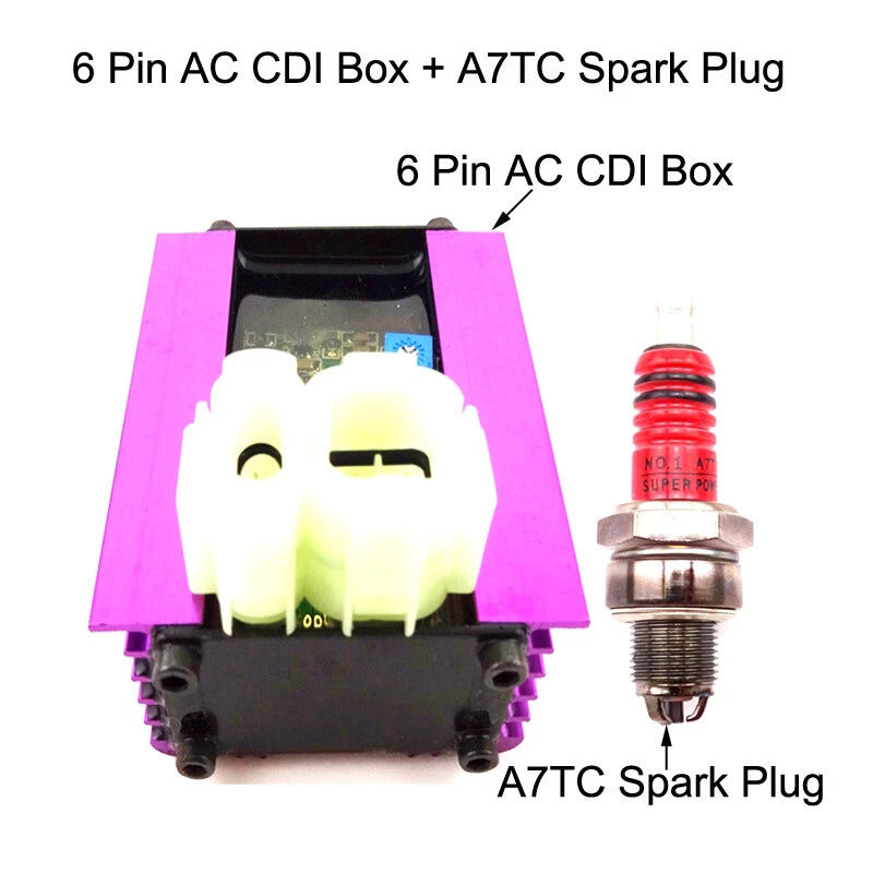 Adjustable AC CDI Spark Plug for 50cc 125cc 150cc ATV GY6 Scooter Moped