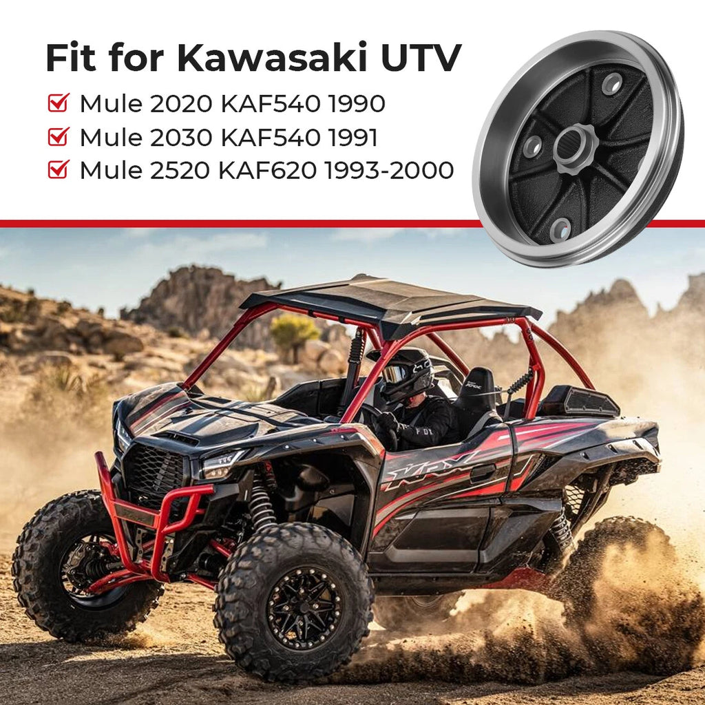 Front Wheel Brake Drum Hub for Kawasaki Mule KAF540 KAF620B (2020–2030)