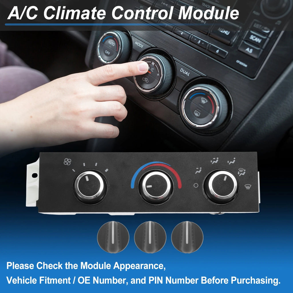 A/C Heater Climate Control Switch Module Panel for Chevrolet Express (2003–2025)