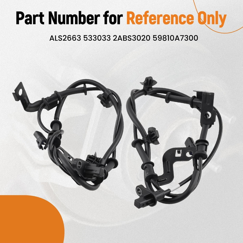2X Front ABS Speed Sensor for Kia Forte (2014–2018) 533033 533034