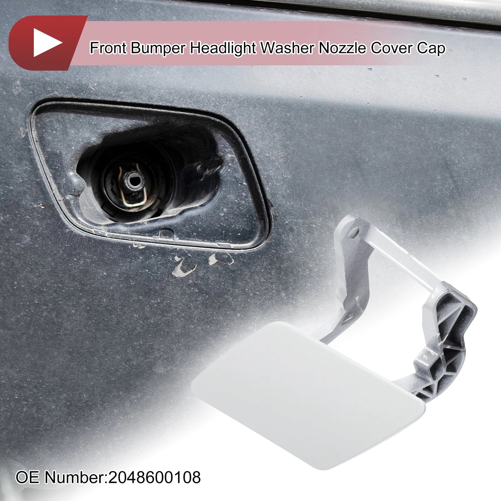 Washer Nozzle Cover Cap Front Left for Mercedes-Benz GLK350 (2010–2015)