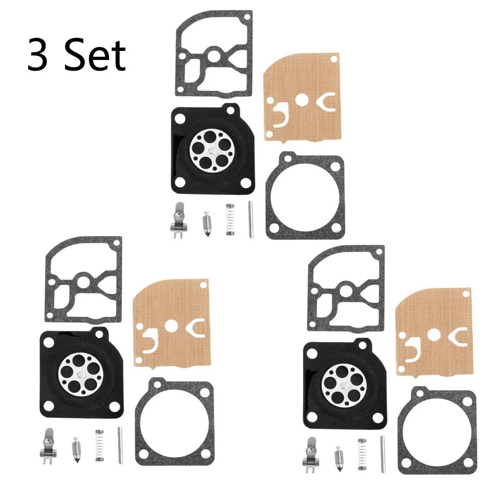 Set of 3 Chainsaw Carburetor Repair Kits for Stihl MS210 MS230 MS250 (ZAMA RB-105)