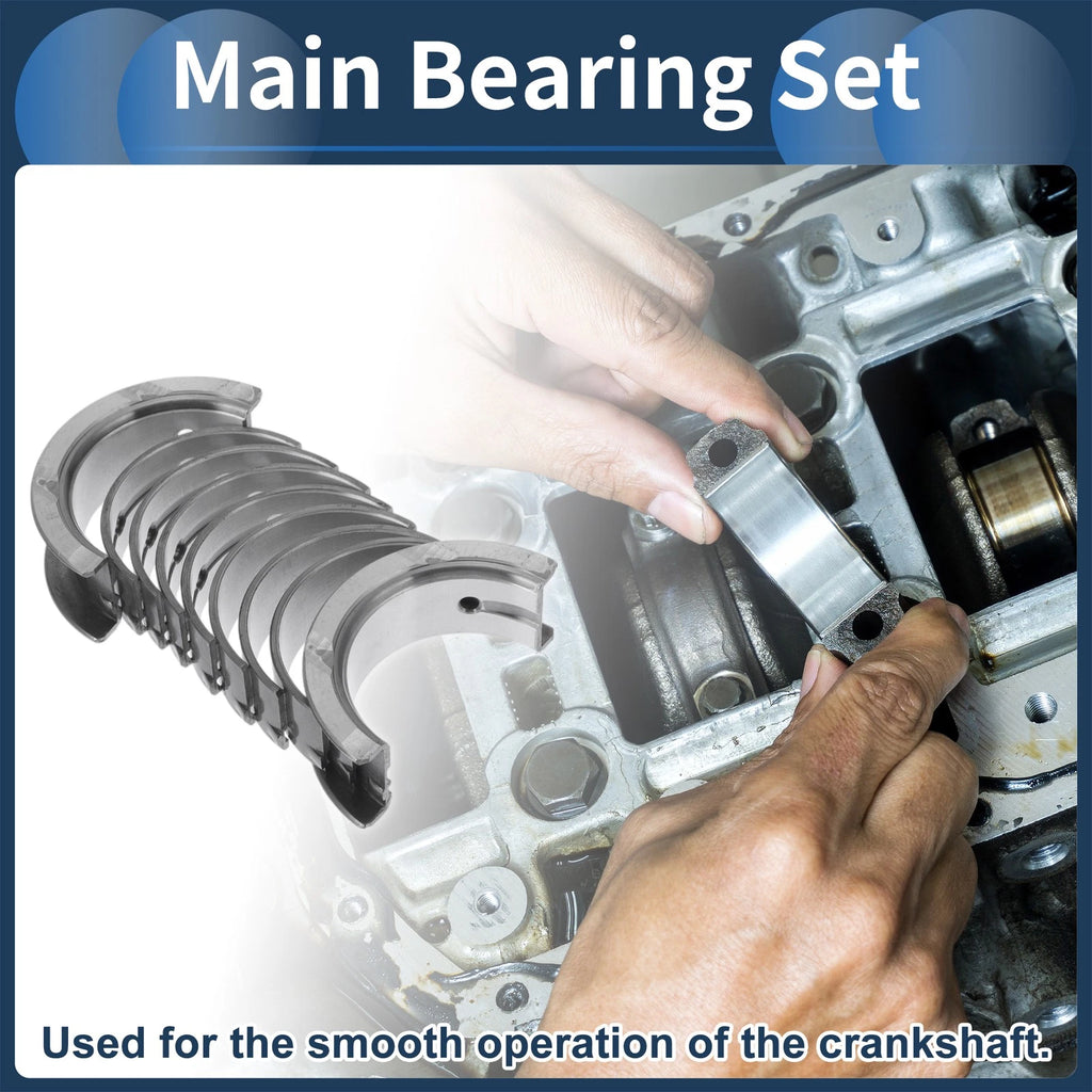 Main Bearing Set Replacement for Mitsubishi Lancer (1985–1992) 10 Pieces