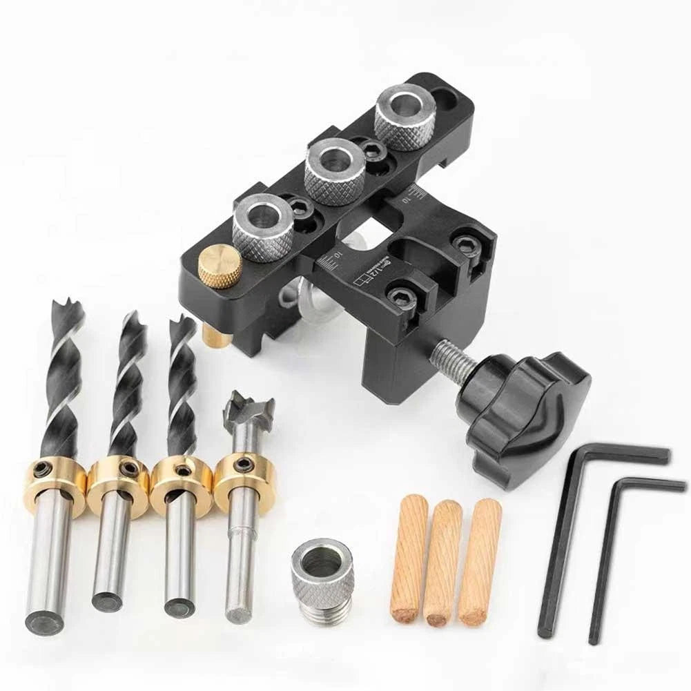 Adjustable 38mm Drilling Guide for Precision Doweling