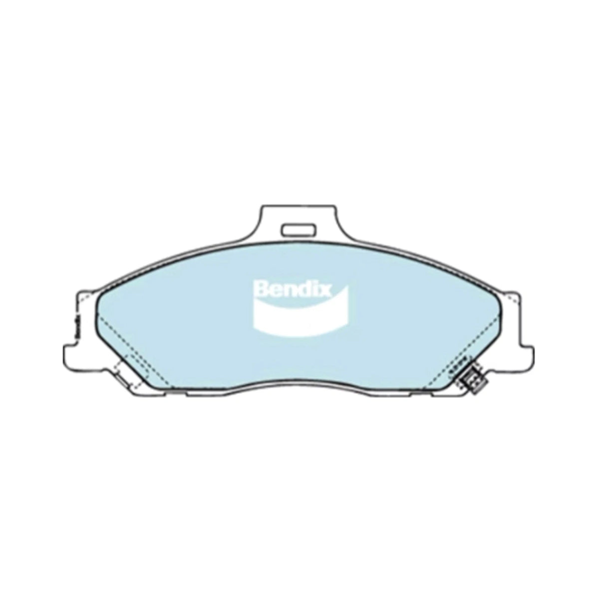 Set of 4 Bendix HD Front Disc Brake Pads for Ford Ranger PJ (2006–2009)