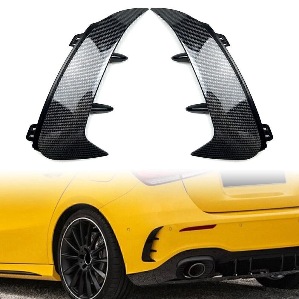 Pair Rear Bumper Splitter Air Vent for Benz A-Class W177 (2018–2022)