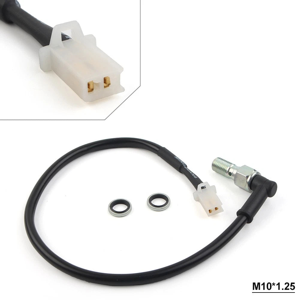 Hydraulic Brake Light Pressure Switch Bolt M10 1MM /1.25MM ATV Black motorcycle
