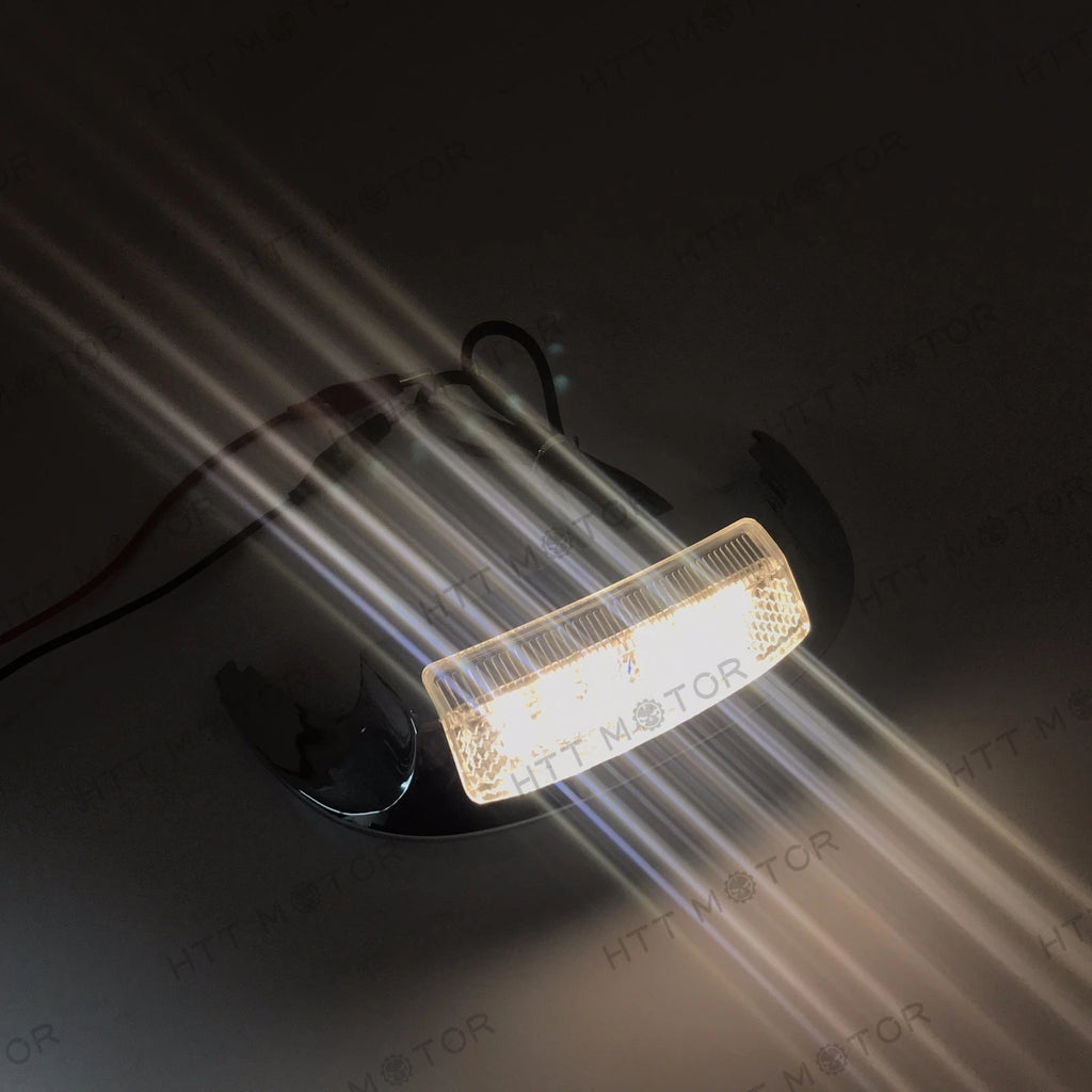 Front LED Fender Tip Light Clear Lens for Harley FLHX FLHR (2014–2017)