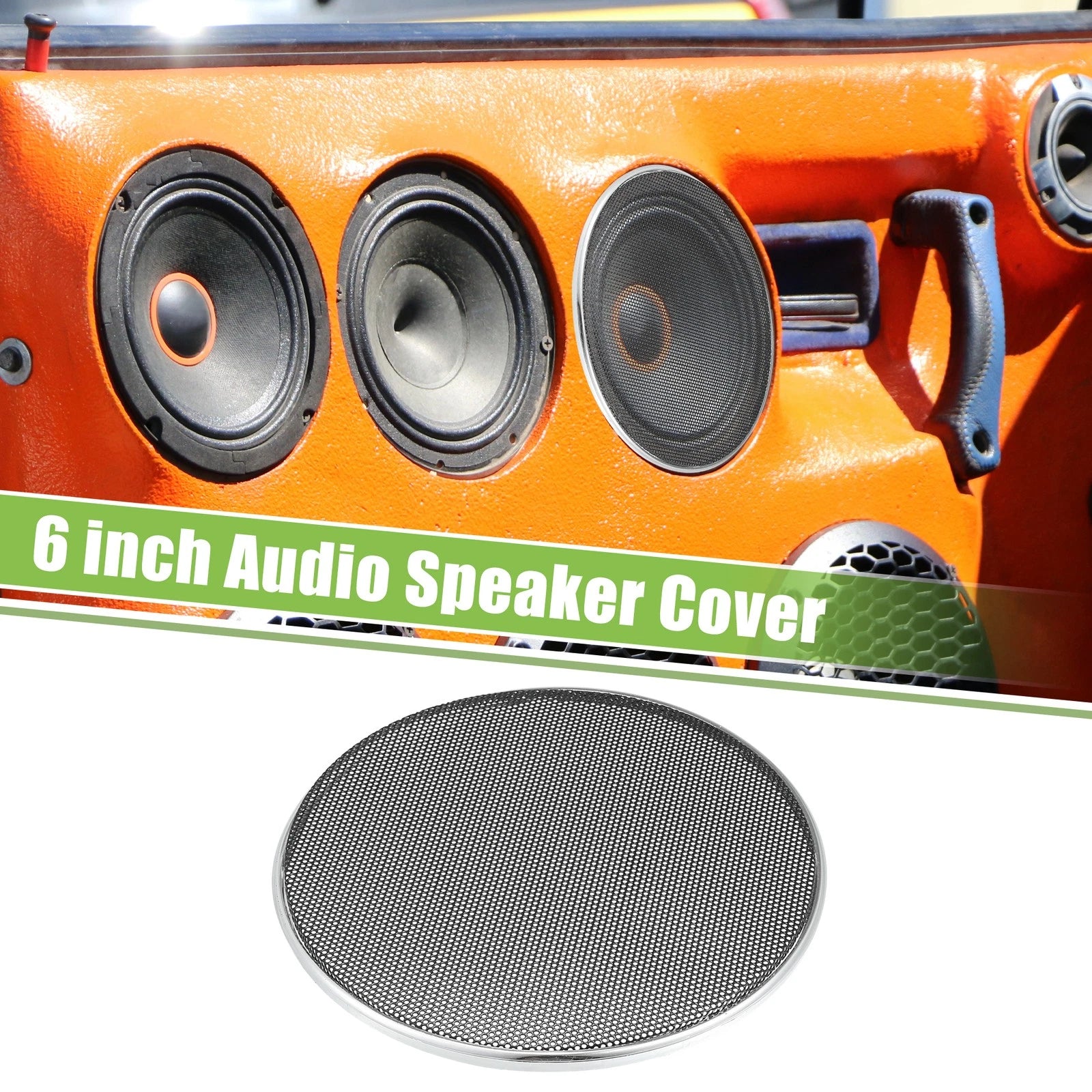 Car Speaker Grill Cover Mesh for Universal Fit (6")