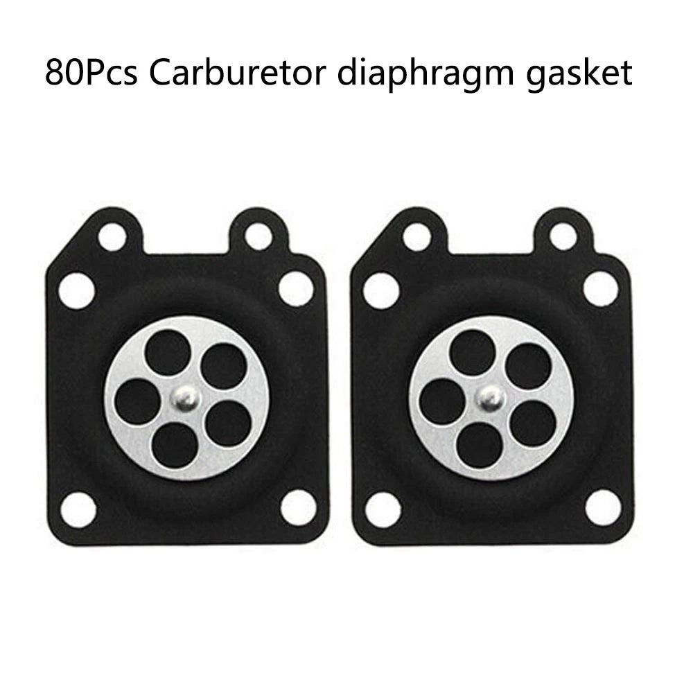 80Pcs Carburetor Diaphragm for Walbro 95-526, 95-526-9, 95-526-9-8