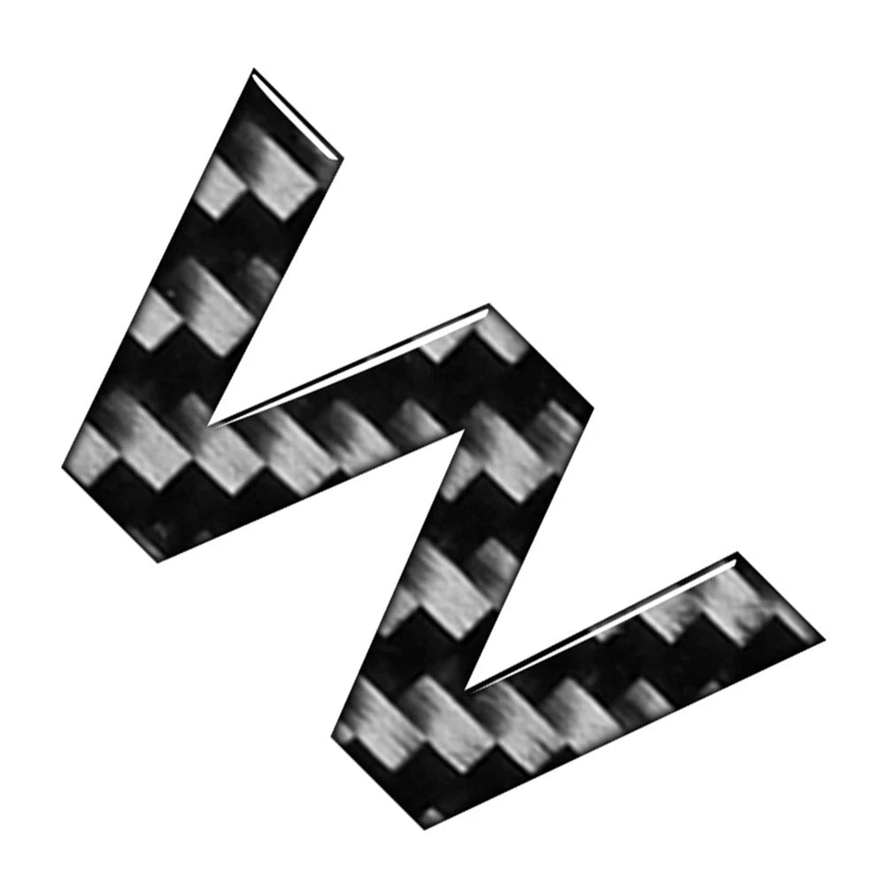 Carbon Black Door Wall Window Badge Emblem Decals for