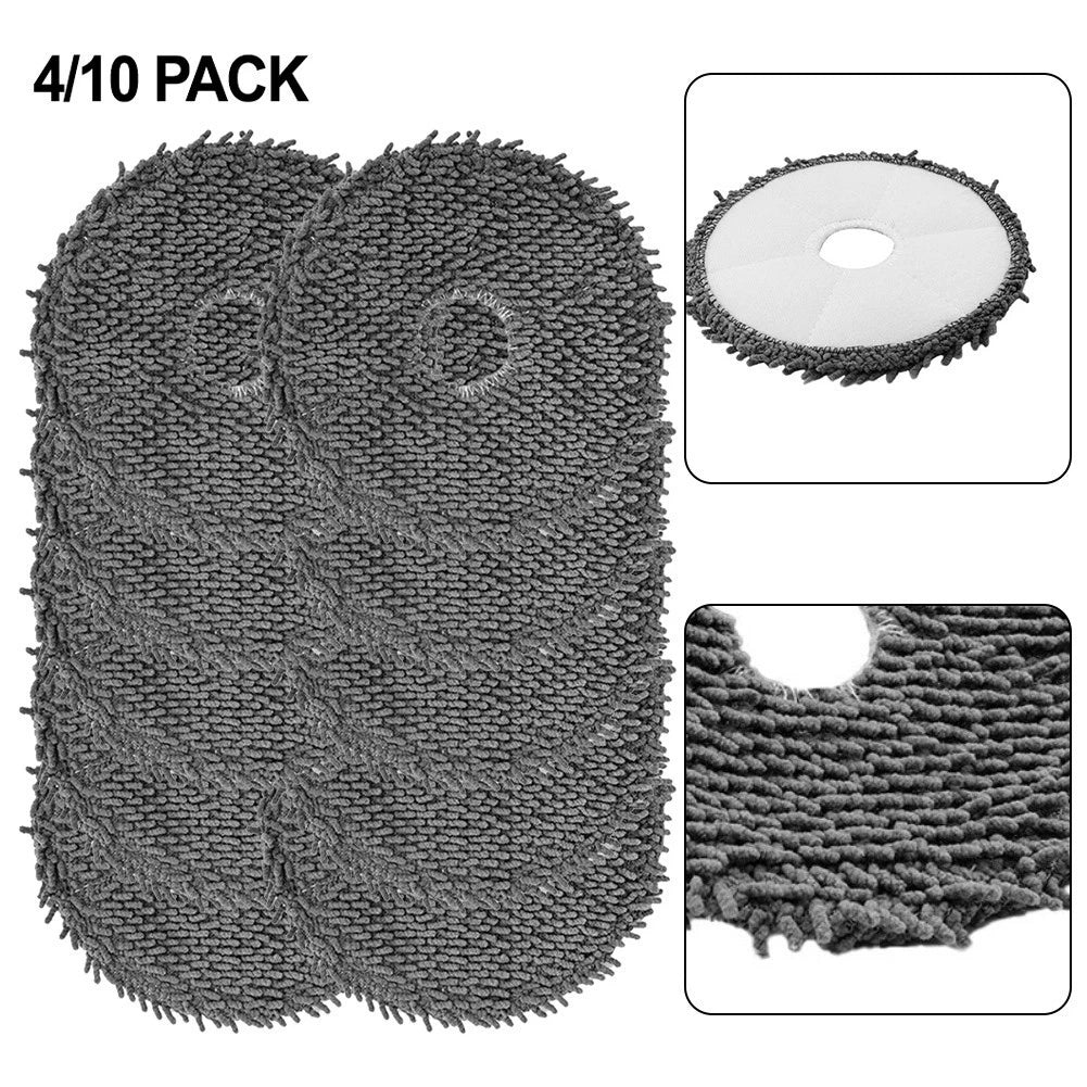 Set of 4 Microfiber Mop Cloths for 3i P10 Ultra Robot Vacuum