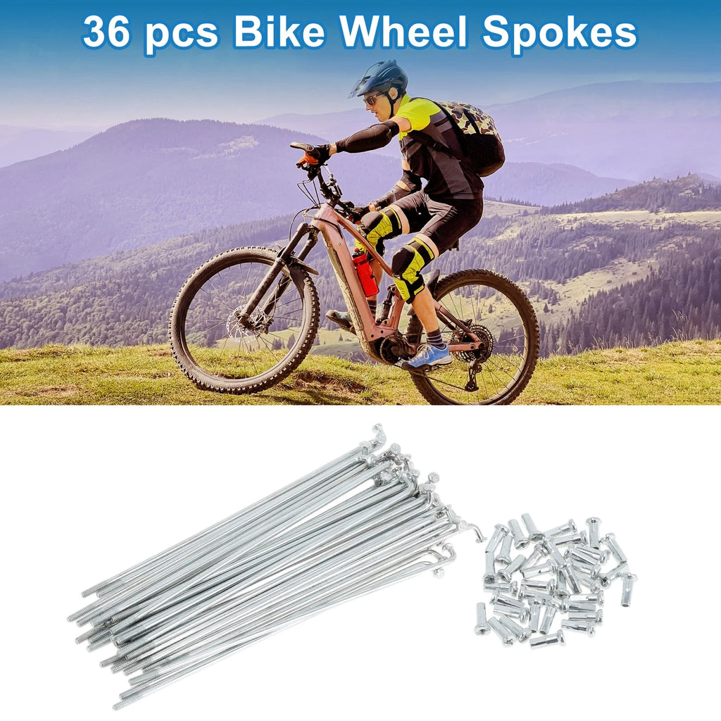 Bicycle Wheel Spokes Front Set 109mm Galvanized Carbon Steel for 36