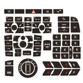 Clima Panel Button Repair Decals Stickers for Audi A6