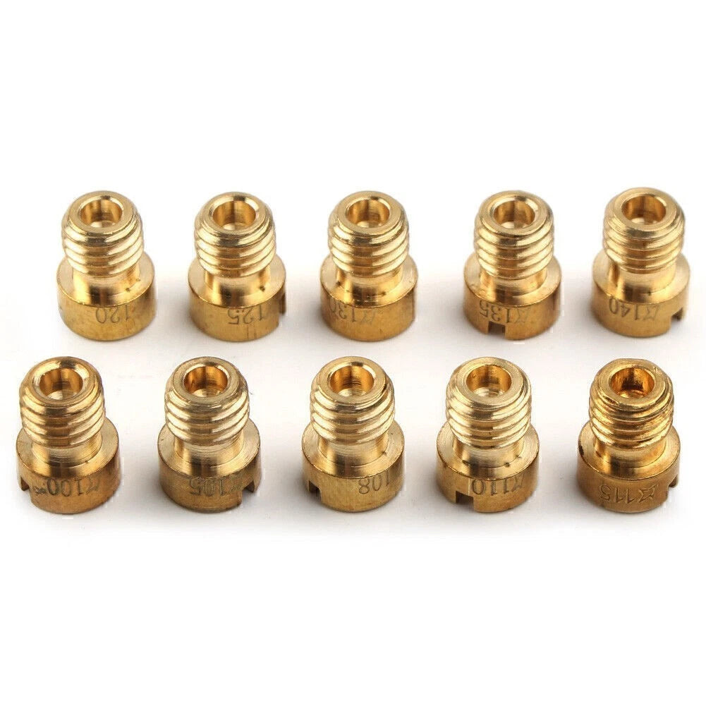 10X M5 Thread Main Jets Kit for Motorcycle (100-140 Size)